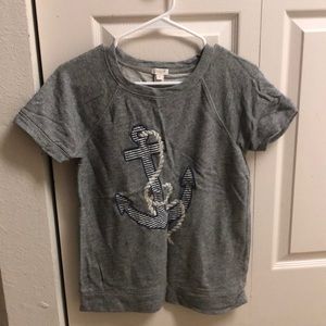 J. Crew sweatshirt material t shirt.